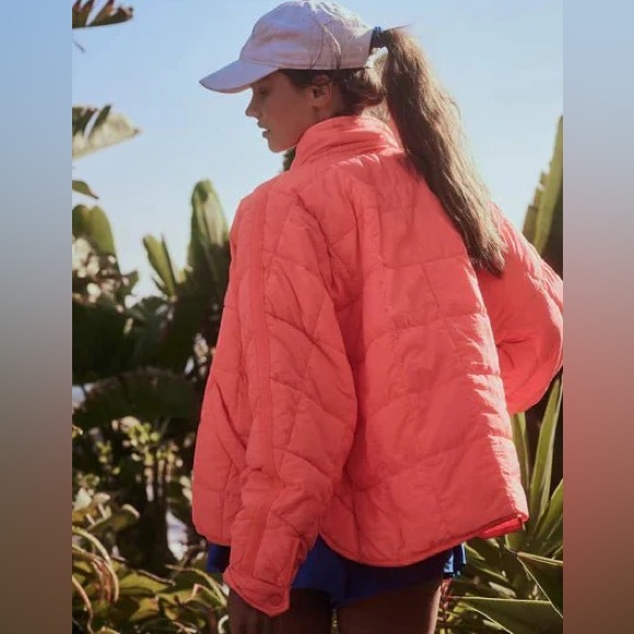 FP Movement by Free People Jackets & Blazers - NWT Free People x FP Movement Pippa Packable Puffer Jacket in Neon Coral